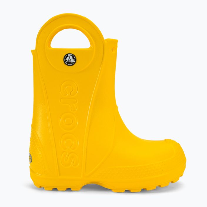 Papuci pentru copii Crocs Handle Rain Boot Kids yellow 2