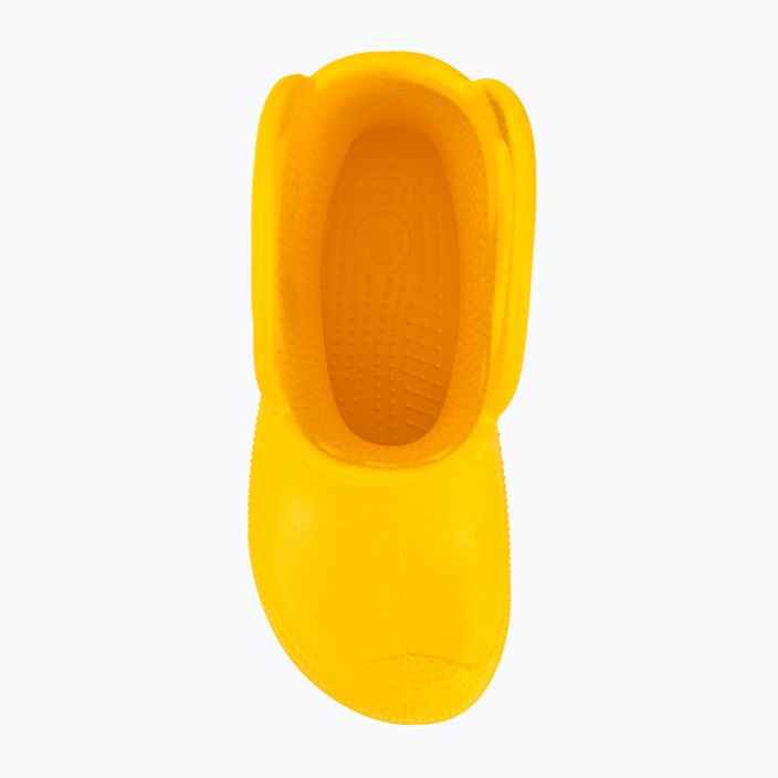 Papuci pentru copii Crocs Handle Rain Boot Kids yellow 6