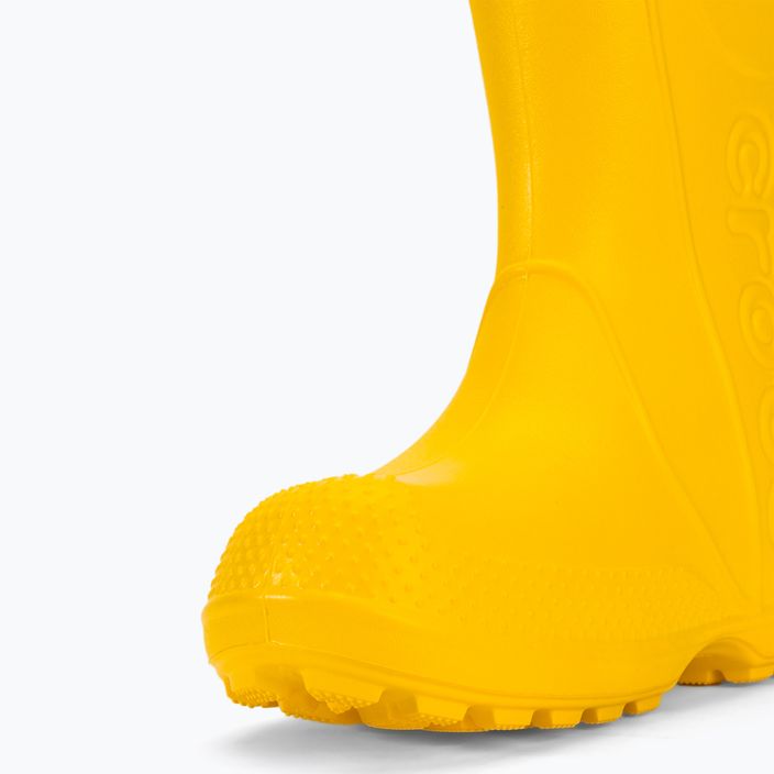 Papuci pentru copii Crocs Handle Rain Boot Kids yellow 8