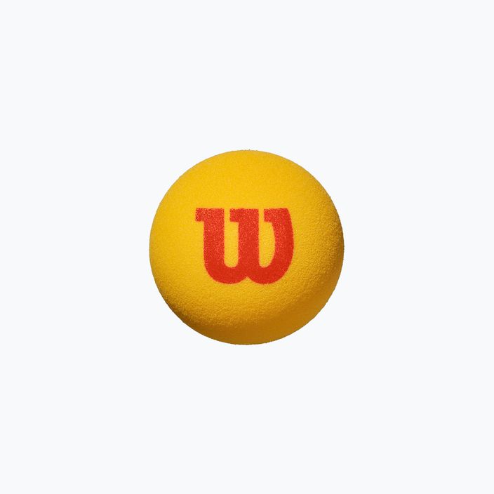 Set de mingi de baseball Wilson Starter Tour din spumă 3 buc galben WRZ258900 2