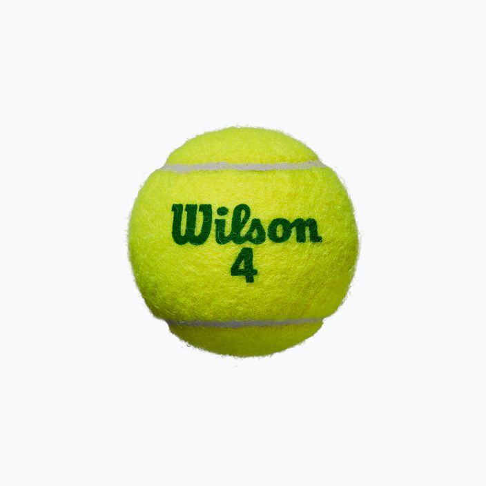 Set de mingi de tenis pentru copii Wilson Starter Play Green 4 buc galben WRT137400 3
