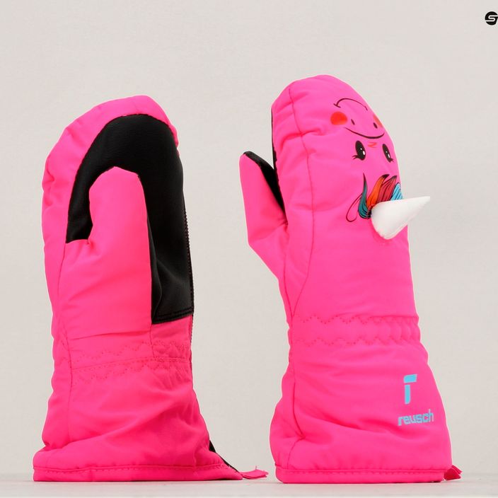 Mănuși de schi pentru copii Reusch Sweety Mitten roz unicorn roz 10