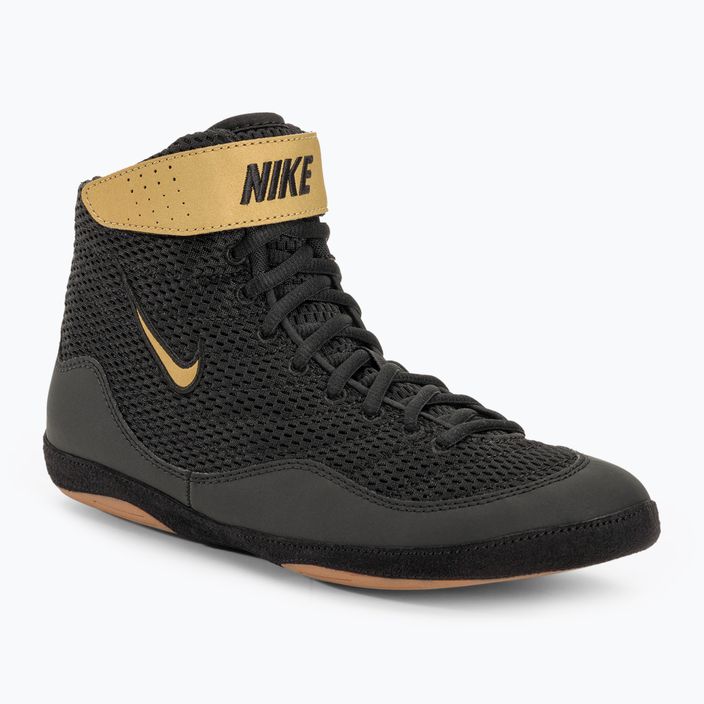 Pantofi de wrestling pentru bărbați Nike Inflict 3 Limited Edition negru/vegas gold