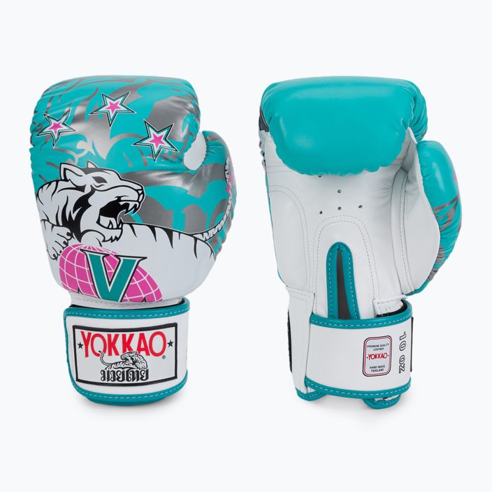 YOKKAO 90'S mănuși de box albastru BYGL-90-5 3