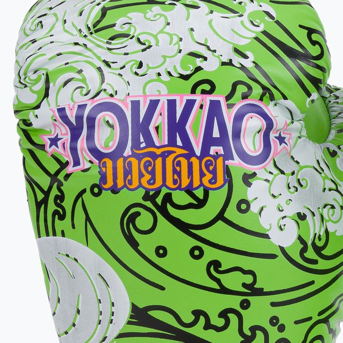 YOKKAO Hawaiian mănuși de box verde FYGL-71-20 4