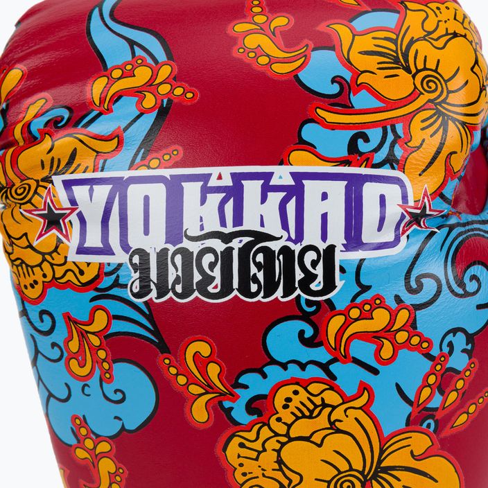 YOKKAO Hawaiian mănuși de box roșu FYGL-71-2 5