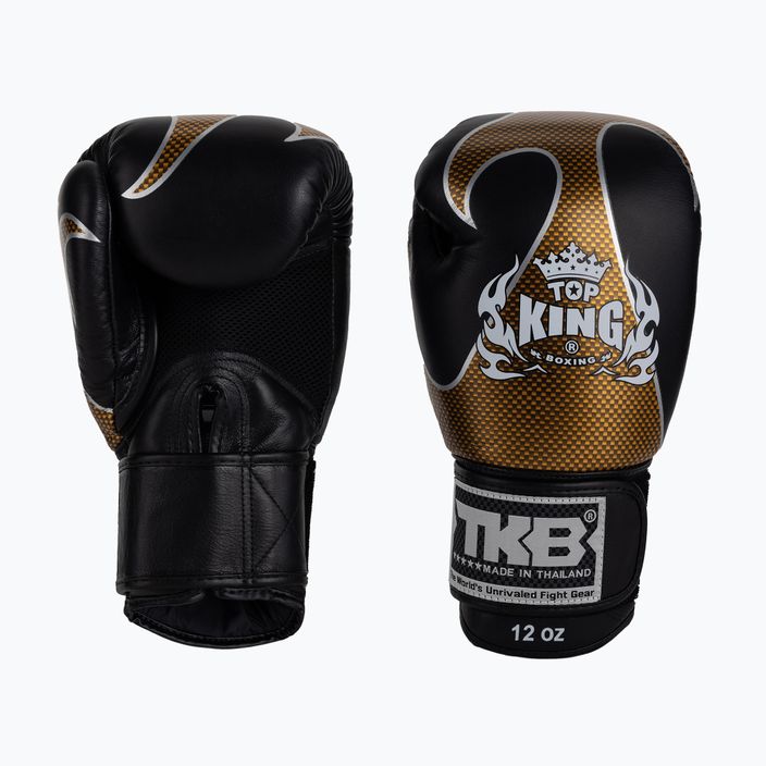 Top King Muay Thai Muay Thai Muay Thai Empower mănuși de box negru TKBGEM-01A-BK-GD-10 3