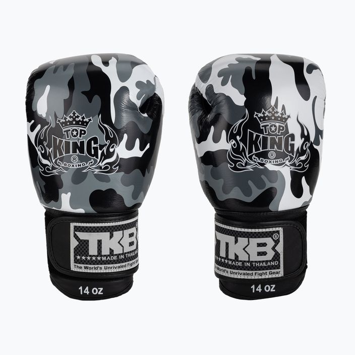 Top King Muay Thai Muay Thai Muay Thai Empower mănuși de box gri TKBGEM-03A-GY-10OZ 2