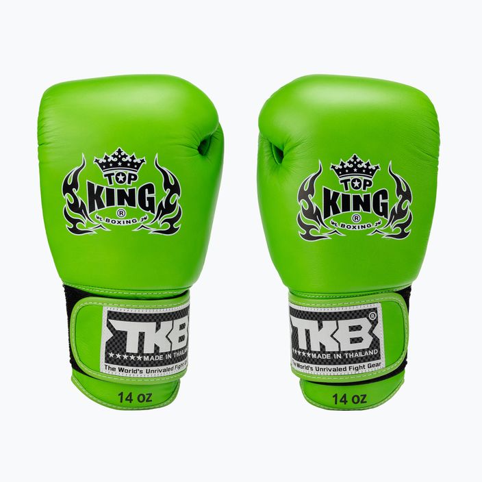 Top King Muay Thai Muay Thai Muay Thai Ultimate Air mănuși de box verde TKBGAV-GN-10OZ 2