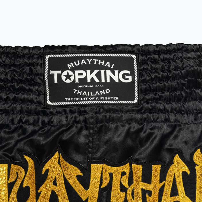 Pantaloni scurți de antrenament Top King Kickboxing black/gold 3