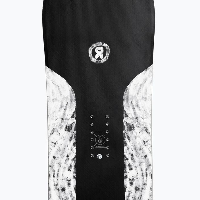 Snowboard RIDE Smokescreen negru și alb 12G0024 5