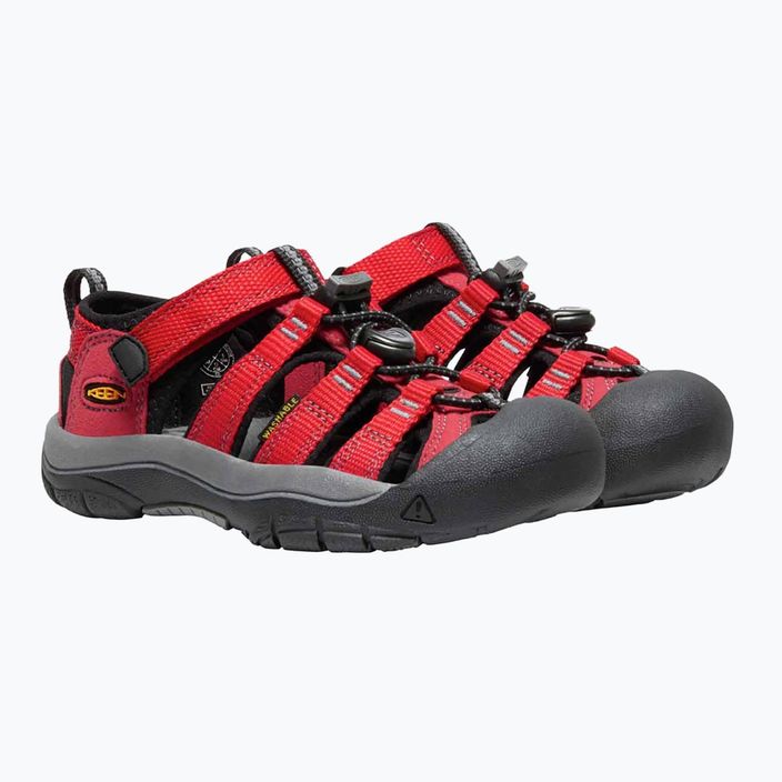 Sandale de trekking pentru copii KEEN Newport H2 ribbon red/gargoyle 10