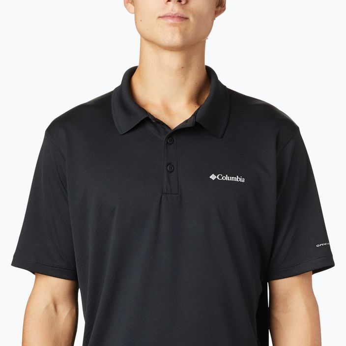 Tricou polo pentru bărbați Columbia Zero Rules negru 1533303010 4