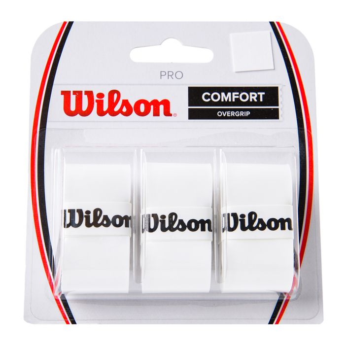 Wilson Pro Comfort Overgrip alb WRZ4014WH+ Wilson Pro Comfort Overgrip alb WRZ4014WH+ Wilson Pro Comfort Overgrip alb WRZ4014WH+ 2