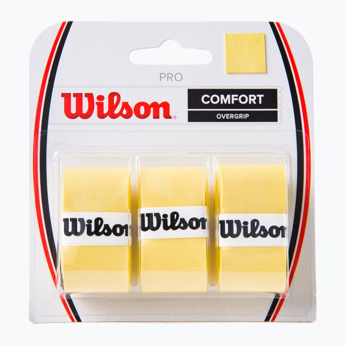 Wilson Pro Comfort Overgrip galben WRZ4014YE+ Rachetă de tenis Wrap