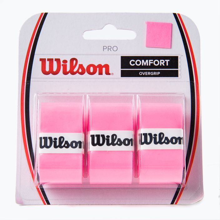 Wilson Pro Comfort Overgrip Pink WRZ4014PK+ Rachetă de tenis Wrap Wilson Pro Comfort Overgrip Pink