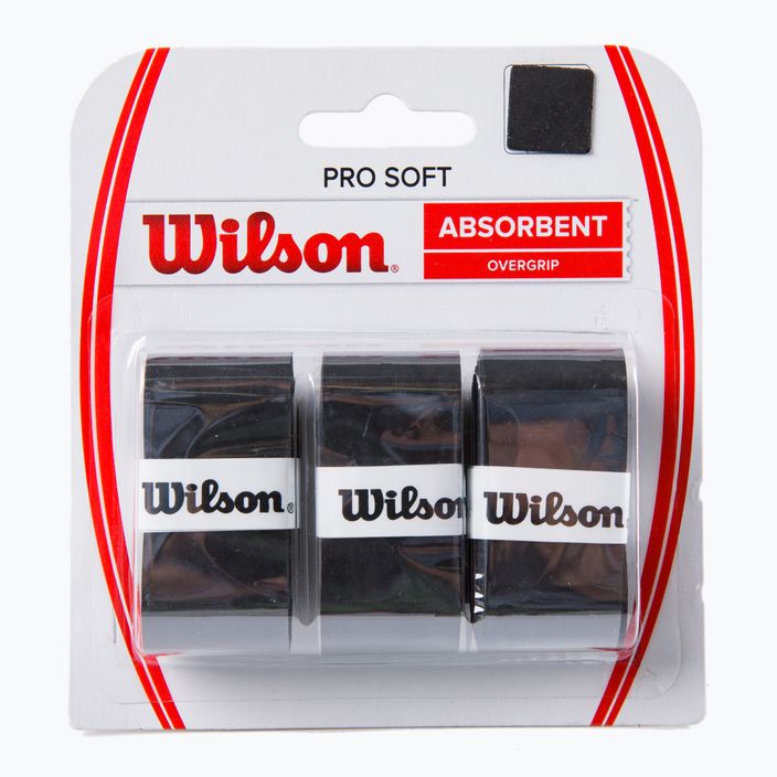 Wilson Pro Soft Tennis Overgrip negru WRZ4040BK+
