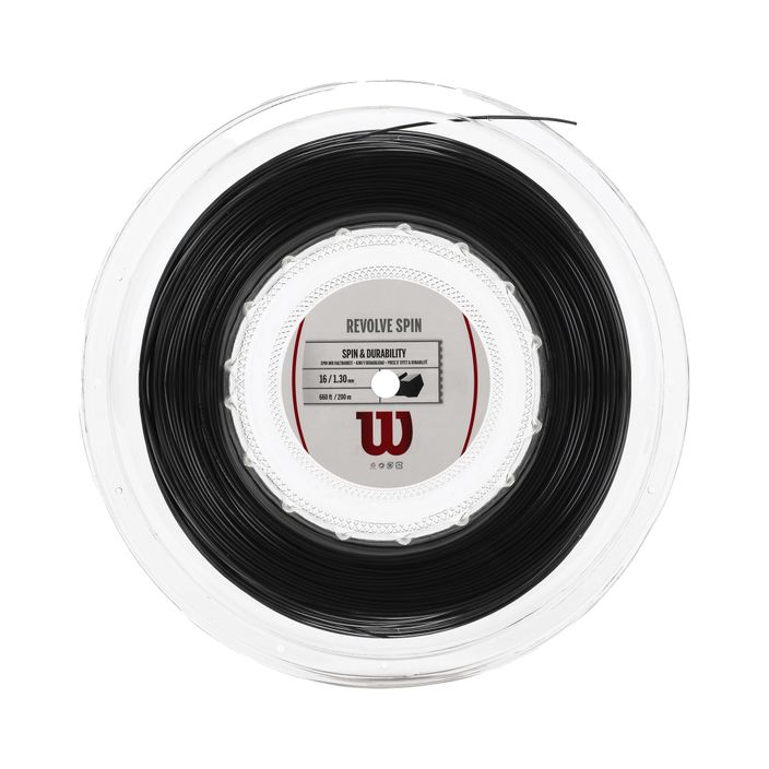 Wilson Revolve Revolve Spin 16 200M Coardă de tenis negru WRZ907600 2