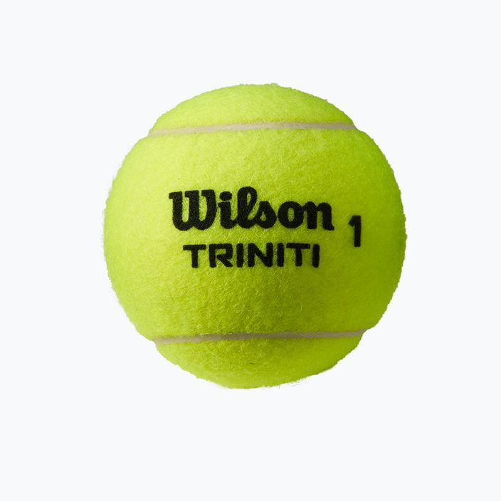 Set de mingi de tenis 4 bucăți. Wilson Triniti Tball 4 mingi galben WRT115200+ 2