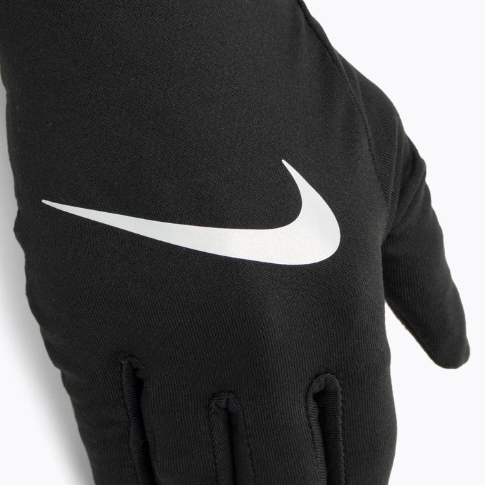 Mănuși de alergat pentru femei Nike Accelerate RG black/black/silver 4