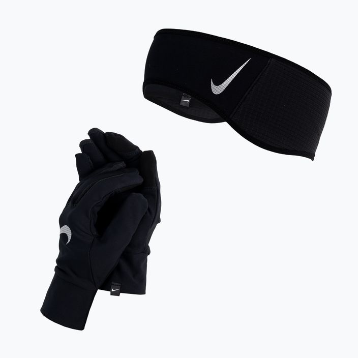 Set brățară + mănuși pentru bărbați Nike Essential negru N1000597-082
