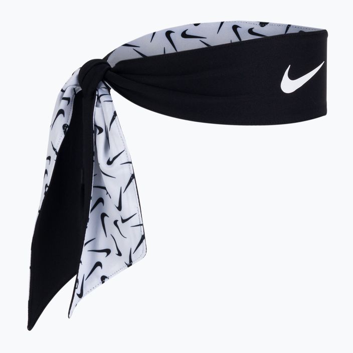 Bandă de cap Nike Dri-Fit Tie 4.0 alb N1003620-189