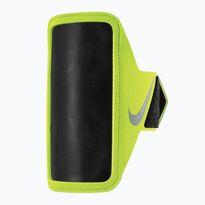 Bandă de telefon pentru alergat Nike Lean Arm Band Regular volt/black/silver