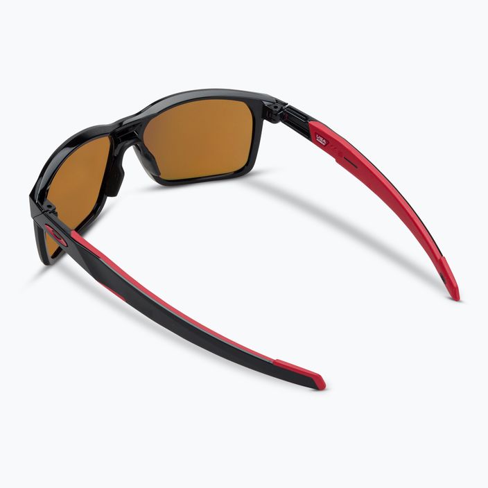 Ochelari de soare polarizați Oakley Portal X negru lucios/prizm rubin polarizat 2