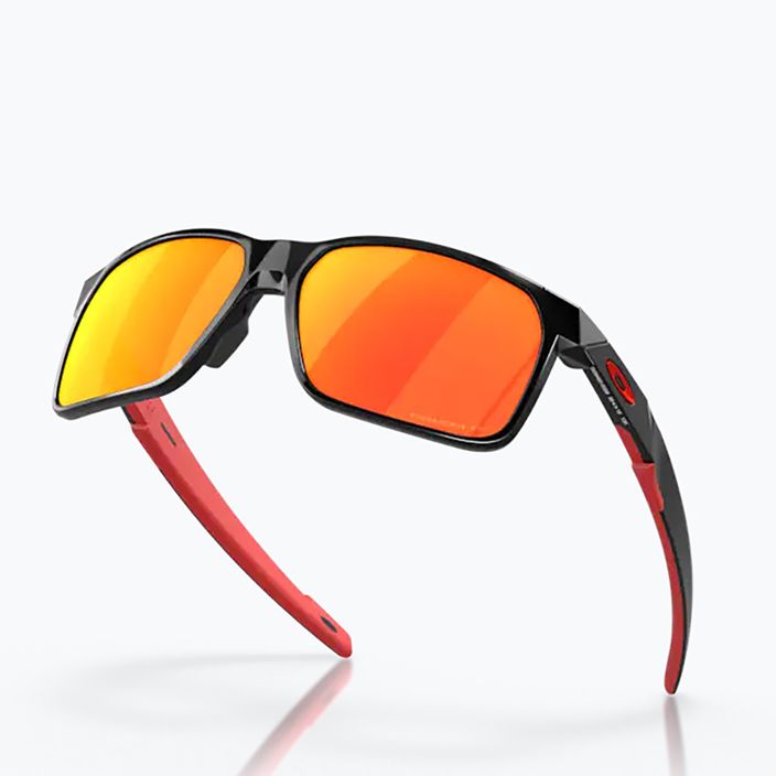 Ochelari de soare polarizați Oakley Portal X negru lucios/prizm rubin polarizat 9