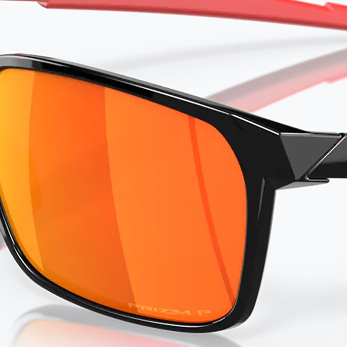 Ochelari de soare polarizați Oakley Portal X negru lucios/prizm rubin polarizat 11