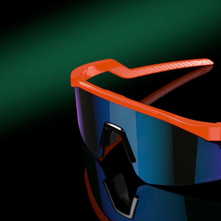 Ochelari de soare Oakley Hydra neon portocaliu/prismă safir 10