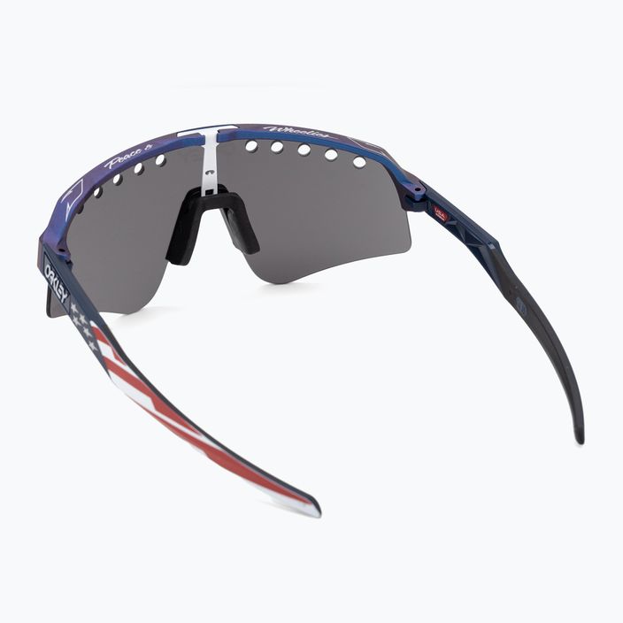 Ochelari de soare Oakley Sutro Lite Sweep Troy Lee Designs albastru colourshift/prizm gri 2