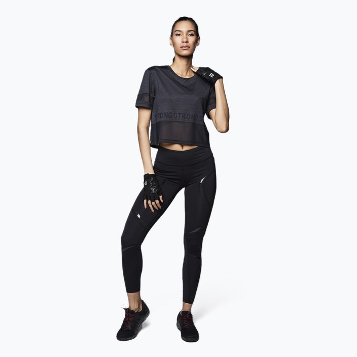 Tricou de antrenament pentru femei STRONG ID Varsity Style Knit negru Z1T02351 2