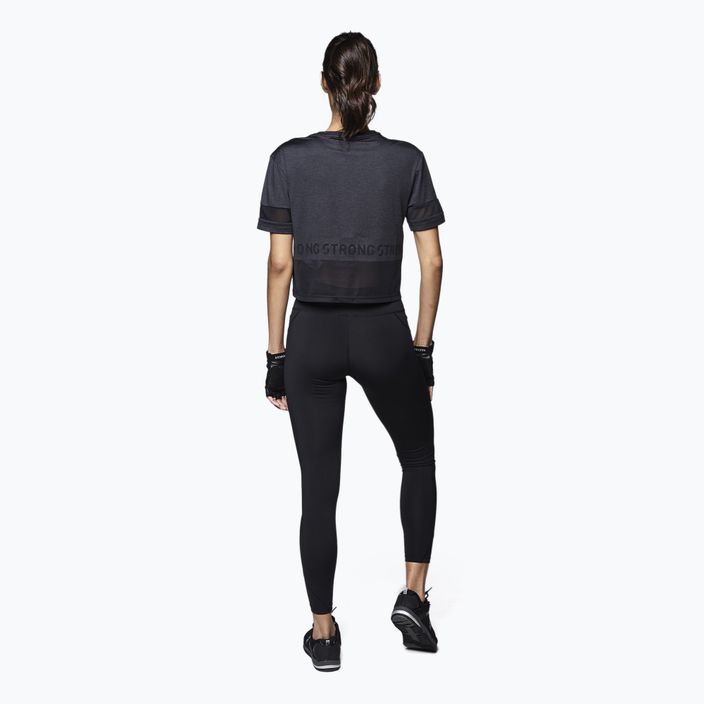 Tricou de antrenament pentru femei STRONG ID Varsity Style Knit negru Z1T02351 4