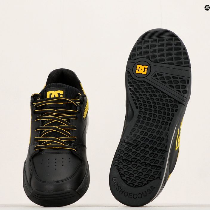 DC Versatile Le negru/galben pantofi pentru bărbați 16