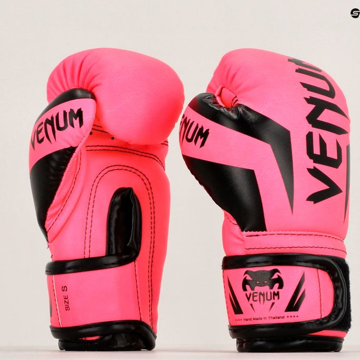 Mănuși de box pentru copii Venum Elite Boxing fluo pink 11