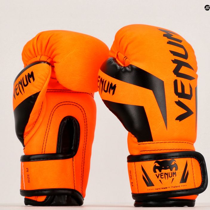Mănuși de box pentru copii Venum Elite Boxing fluo orange 9