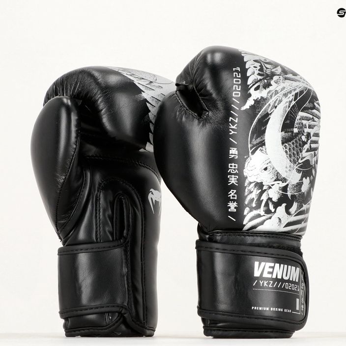 Mănuși de box pentru copii Venum YKZ21 Boxing black/white 12