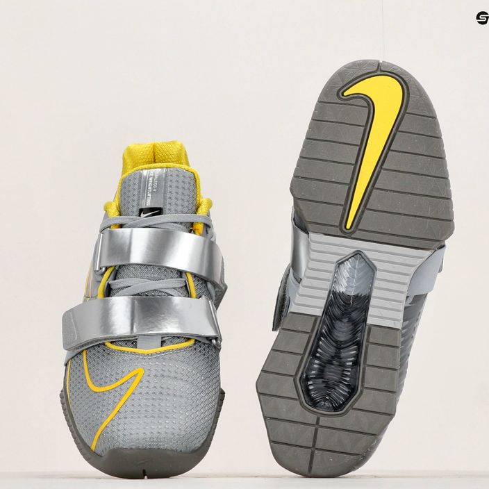 Nike Romaleos 4 haltere pantofi de haltere lup gri/luminiu/blk met argint 8