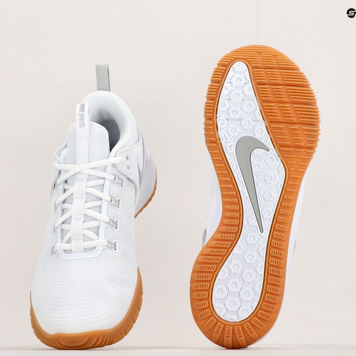 Nike Air Zoom Hyperace 2 LE alb/argintiu metalic alb pantofi de volei 8