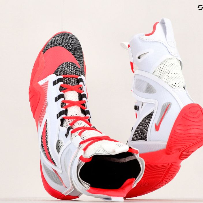 Pantofi de box Nike Hyperko 2 alb / roșu aprins / negru 12