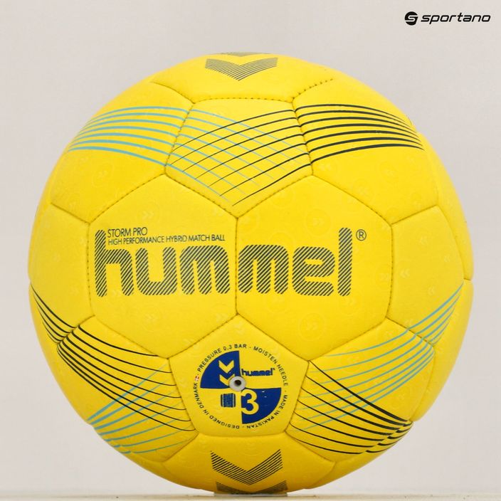 Hummel Strom Pro HB handbal galben/albastru/marin mărimea 3 11
