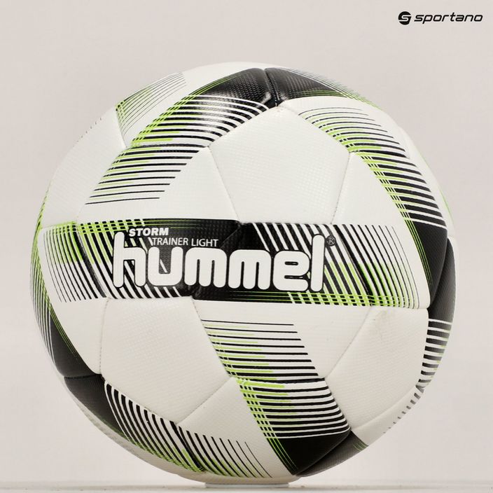 Hummel Storm Trainer Light FB fotbal alb/negru/verde mărimea 4 6