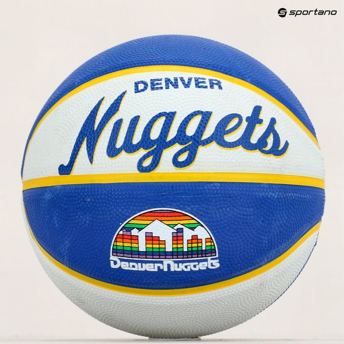 Wilson NBA NBA Team Retro Mini Denver Nuggets baschet albastru WTB3200XBDEN 5