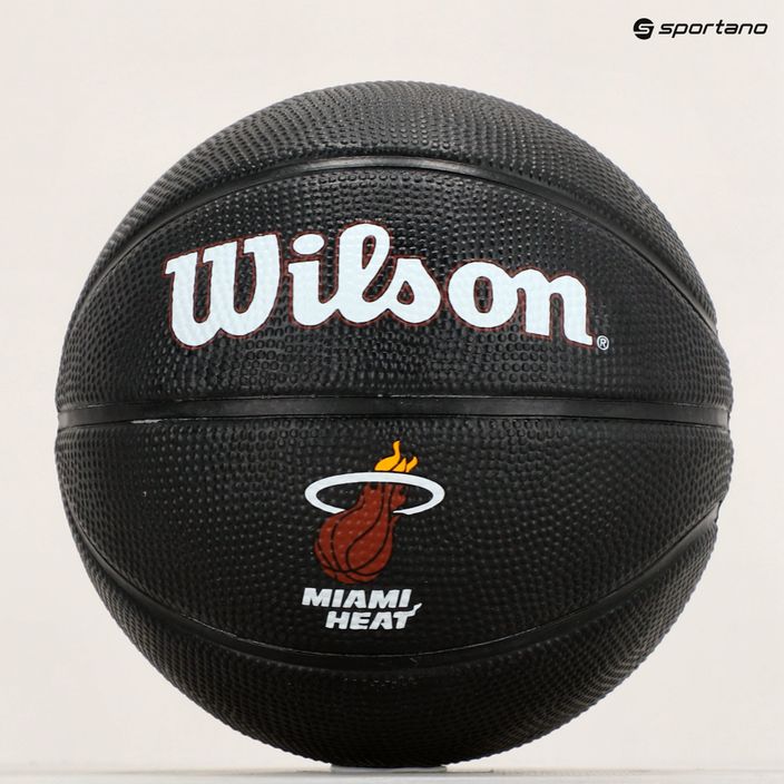 Wilson NBA Tribute Mini Miami Heat baschet WZ4017607XB3 mărimea 3 9