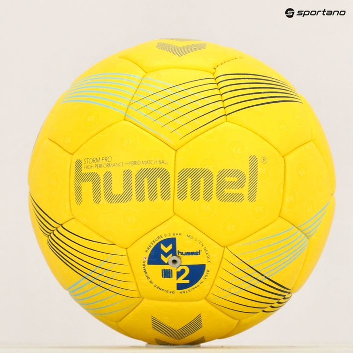 Hummel Strom Pro HB handbal galben/albastru/marin mărimea 2 11