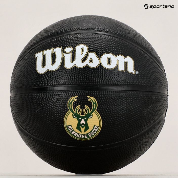 Wilson NBA Team Tribute Mini Milwaukee Bucks baschet WZ4017606XB3 mărimea 3 9