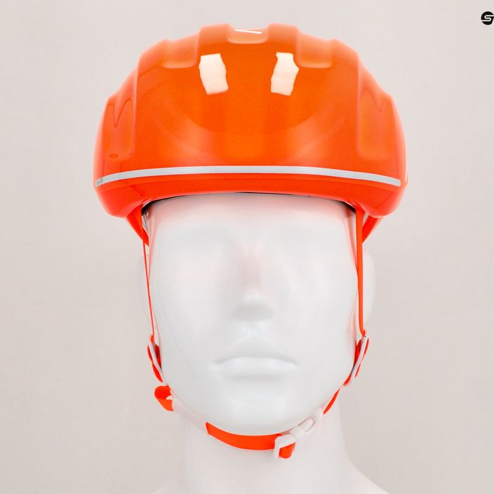 Cască de bicicletă POC Ventral Tempus MIPS portocalie fluorescentă avip 12