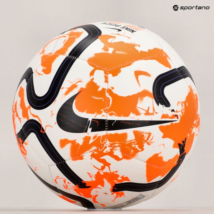 Minge de fotbal Nike Premier League Pitch white/total orange/black mărime 5 8