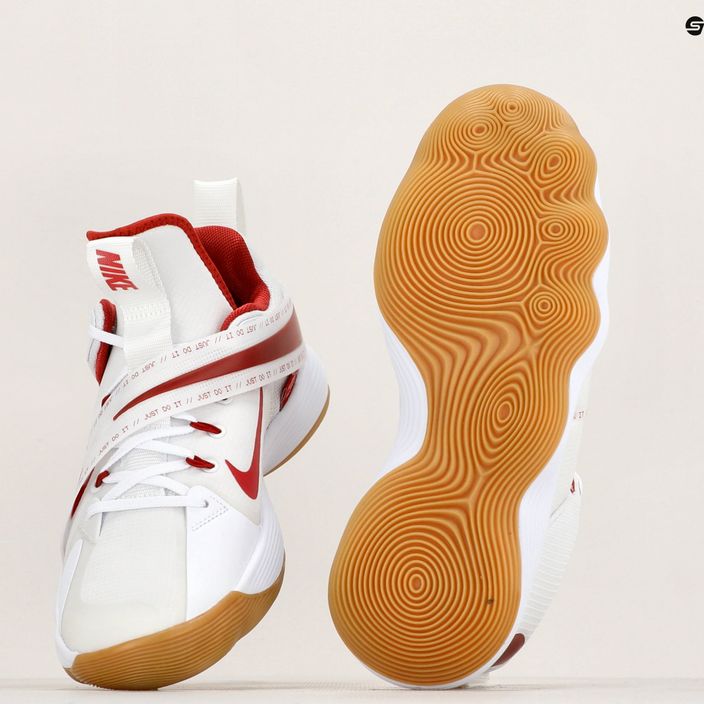 Pantofi de volei pentru bărbați Nike React Hyperset SE alb/team crimson alb alb 8